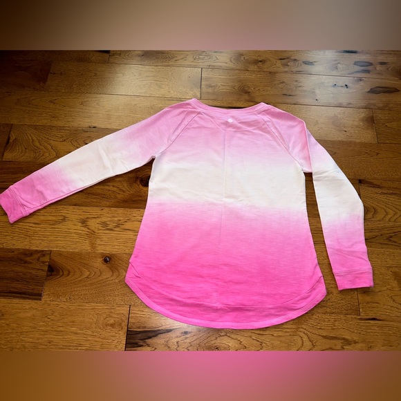 Talbots T By Talbots Pink Ombré Tie Dye Long Sleeve Pullover Top Shirt SP - Picture 4 of 5